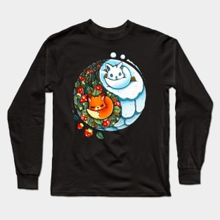 YingYang Foxes Long Sleeve T-Shirt
